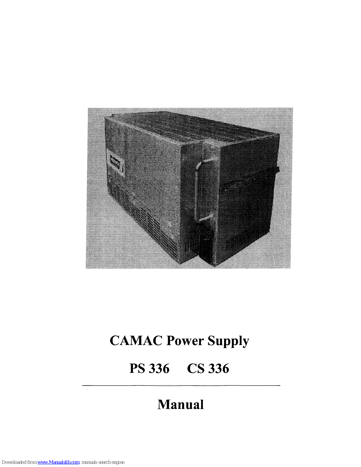 Wiener PS 336, CS 336 User Manual - ManualMachine.com