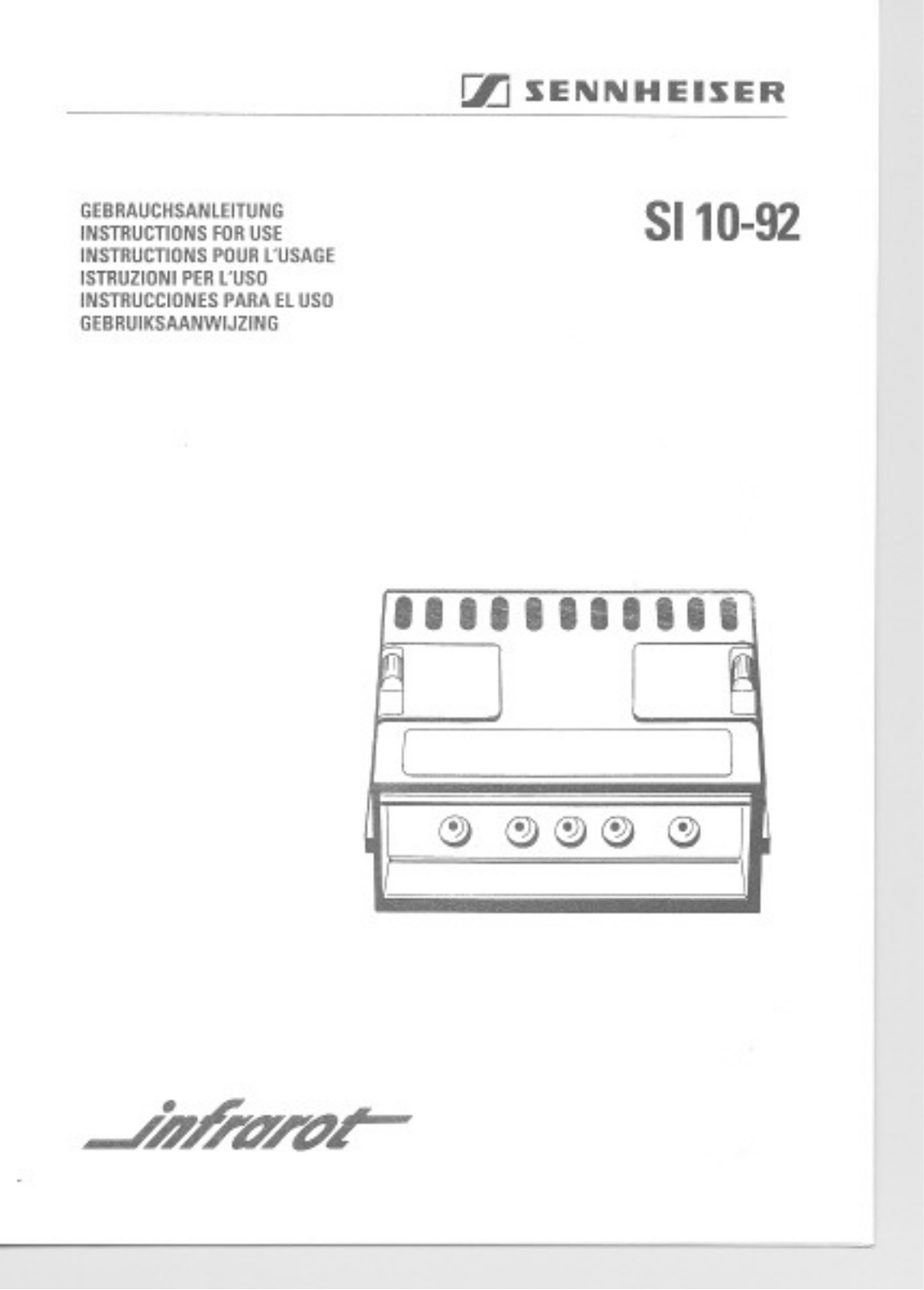 Sennheiser SI 10-92 User Manual