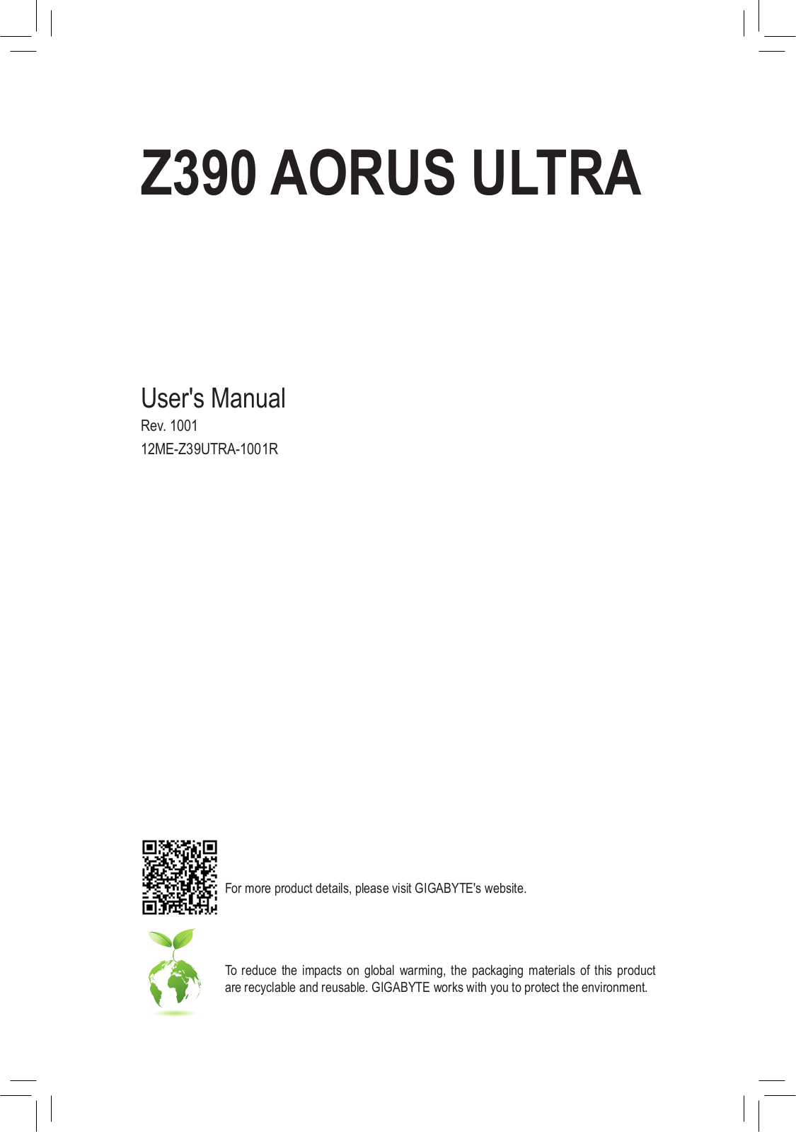 Gigabyte Z390 Aorus Ultra Service Manual