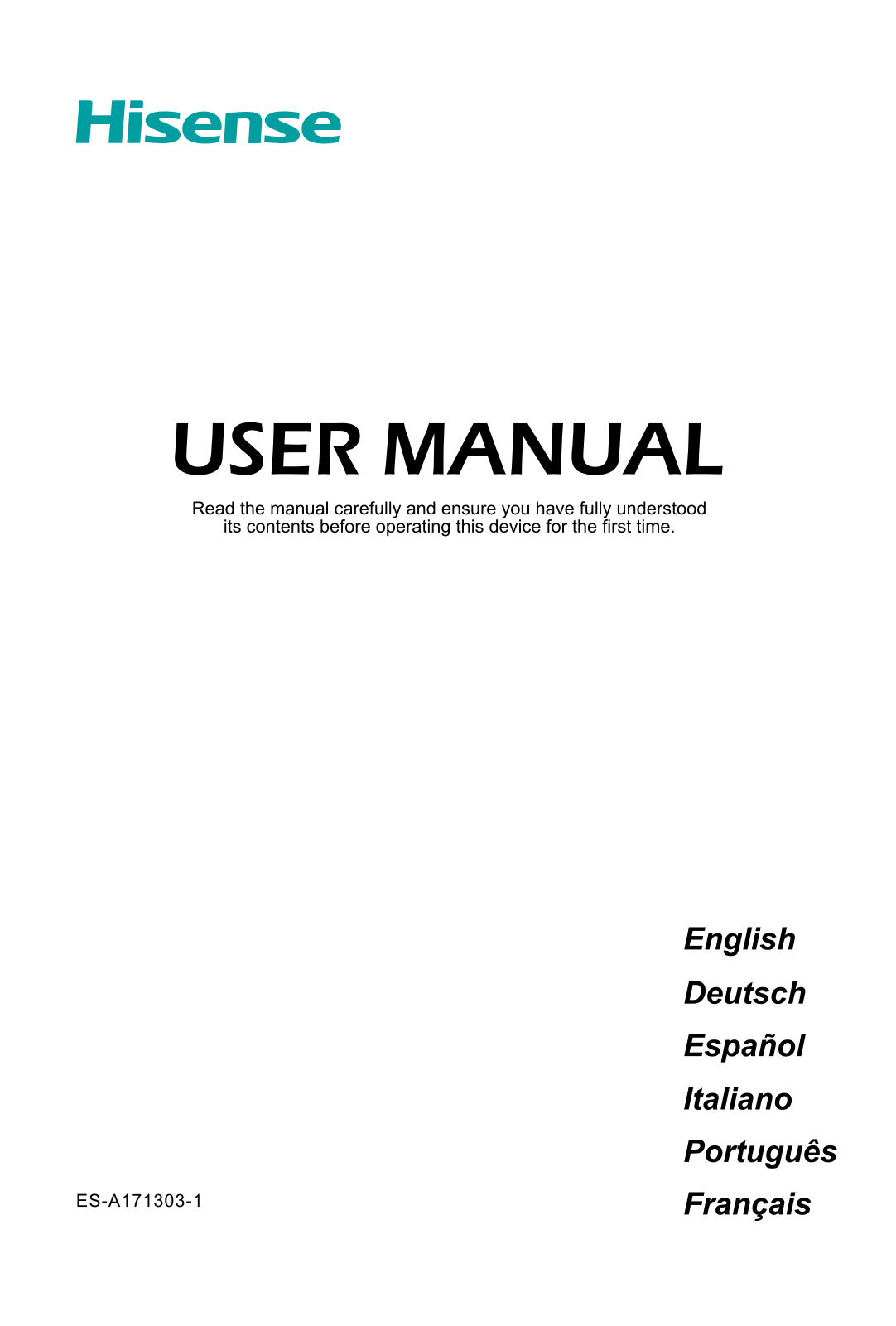 HISENSE 75N5800 User Manual