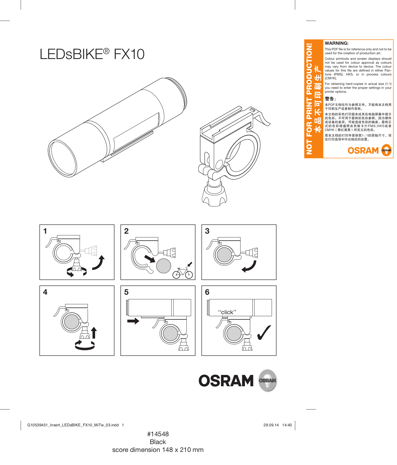 Osram FX10 User Manual