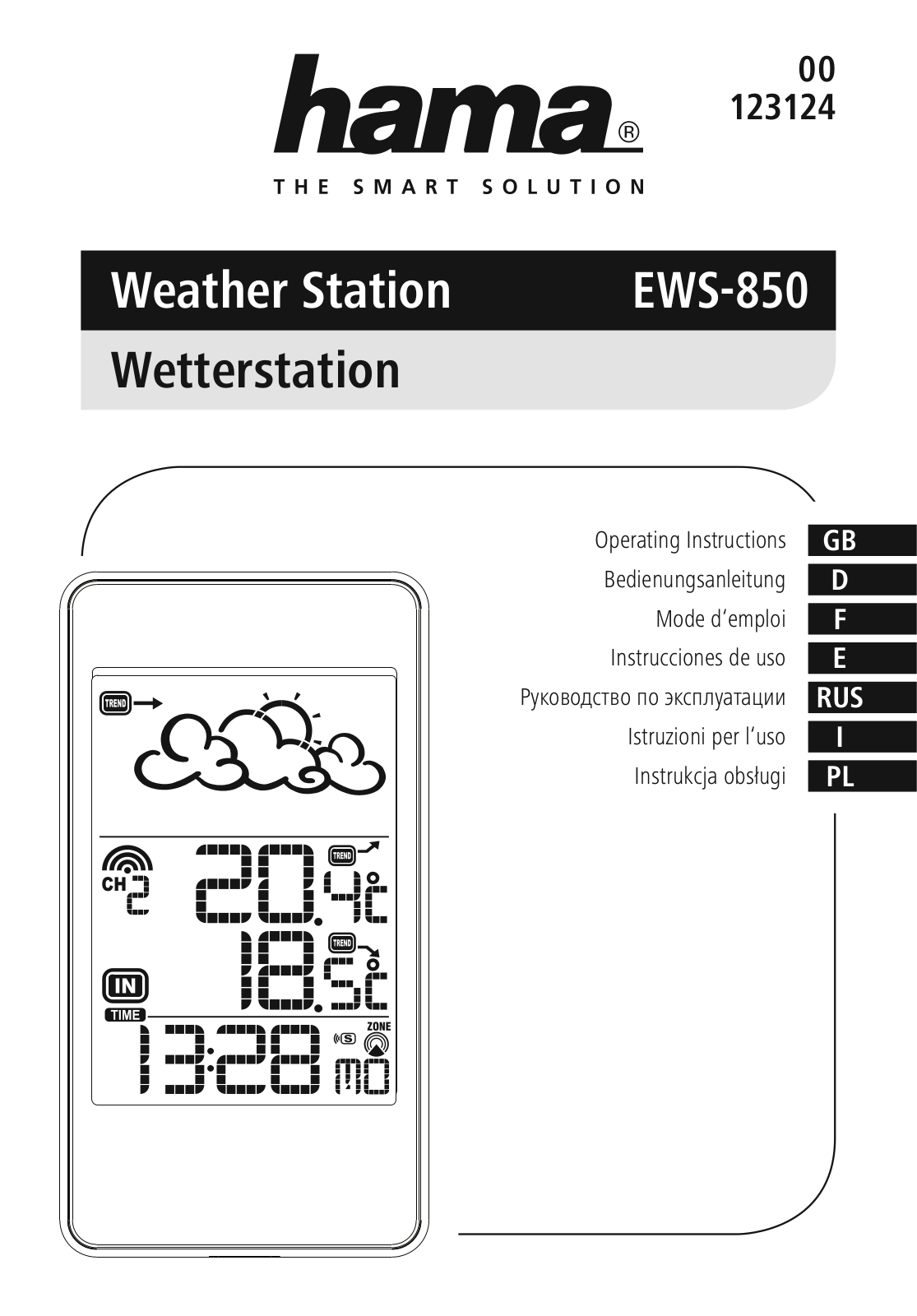 Hama EWS-850 User Manual