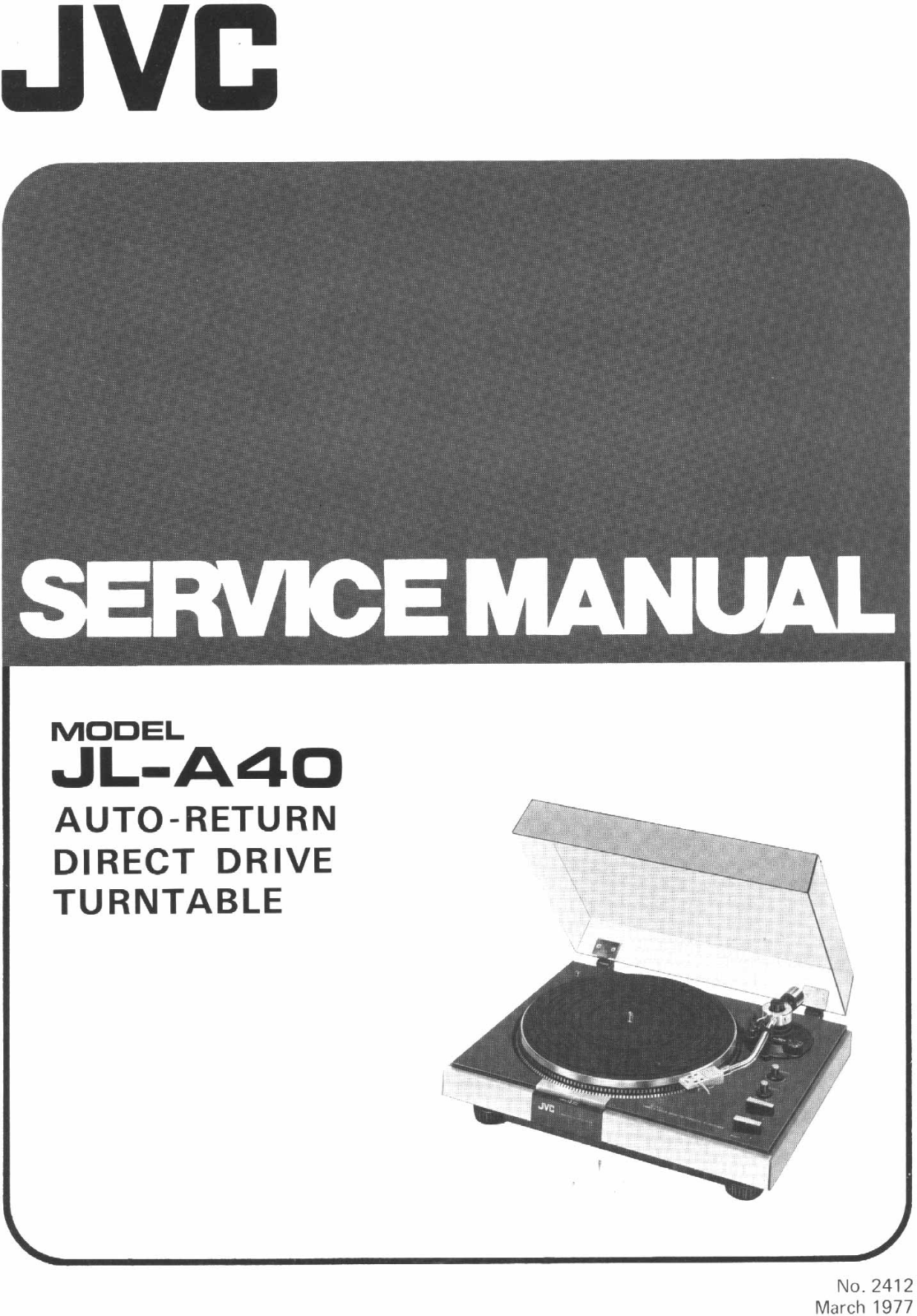 JVC JLA-40 Service manual