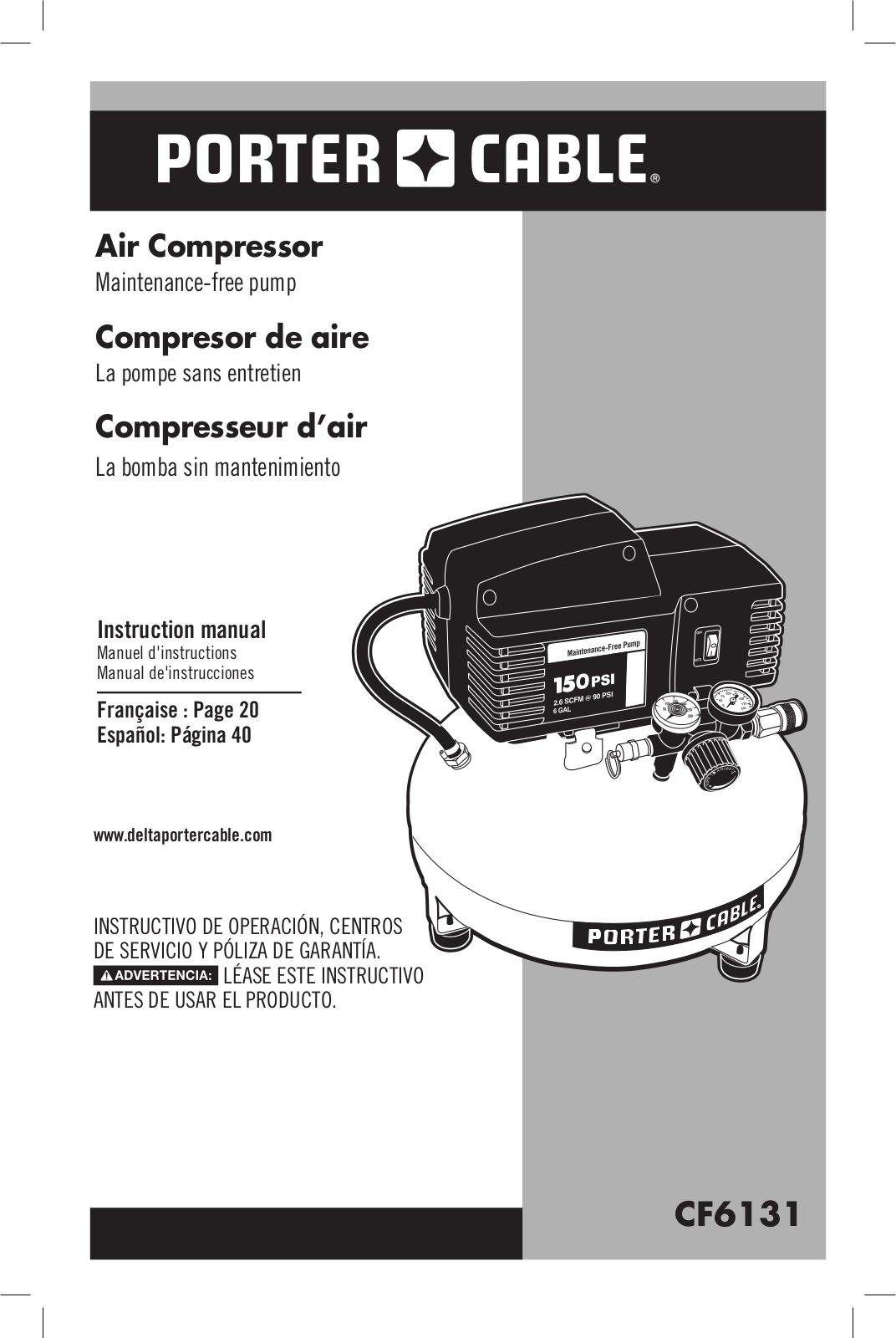 Porter-Cable CF6131 User Manual