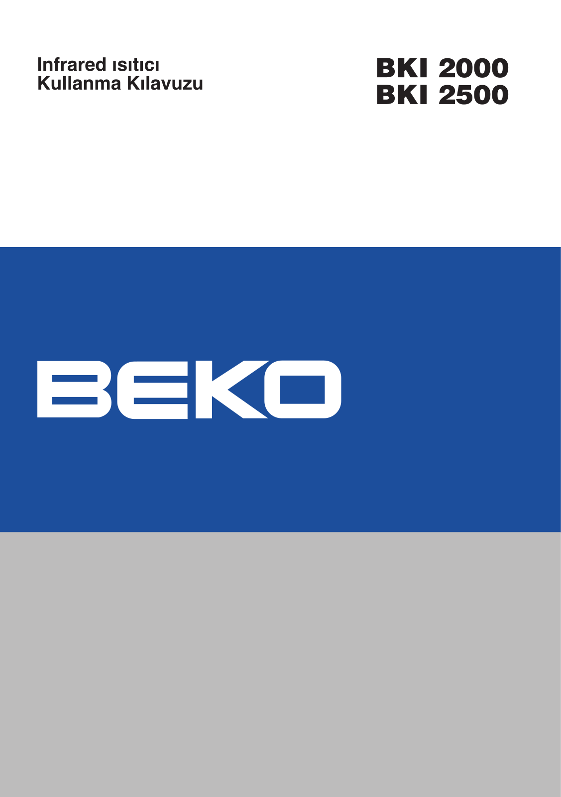 Beko BKI 2000, BKI 2500 User Manual