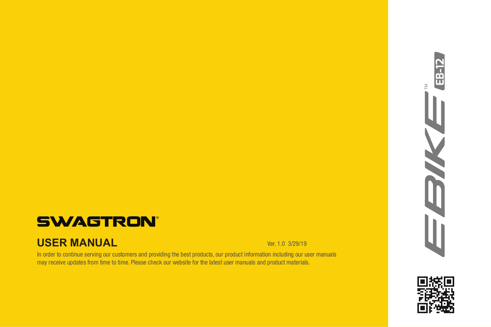 SWAGTRON EB-12 User Manual - ManualMachine.com