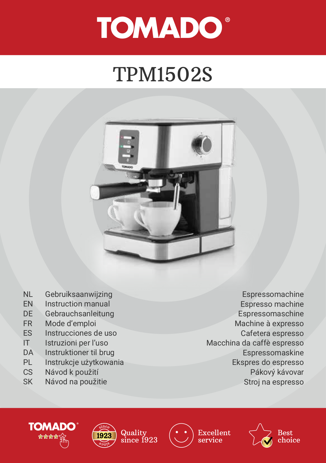 Tomado TPM1502S User guide - ManualMachine.com