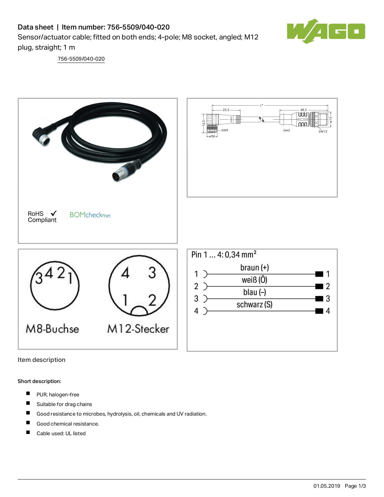 Wago 756-5509/040-020 Data Sheet