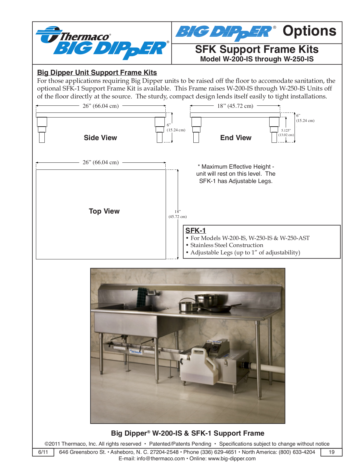 Thermaco W-200-lS User Manual