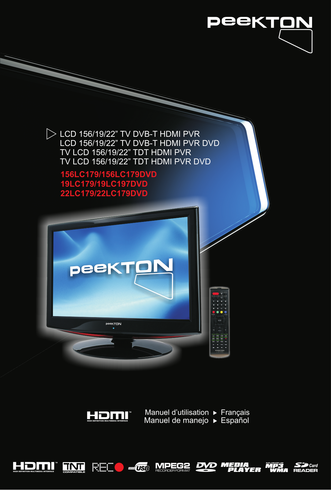 PEEKTON 156LC179DVD, 19LC179DVD User Manual