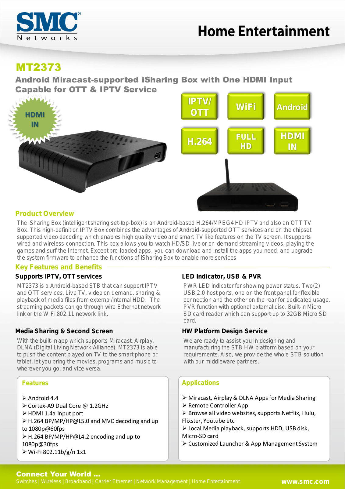 SMC Networks MT2373 Datasheet