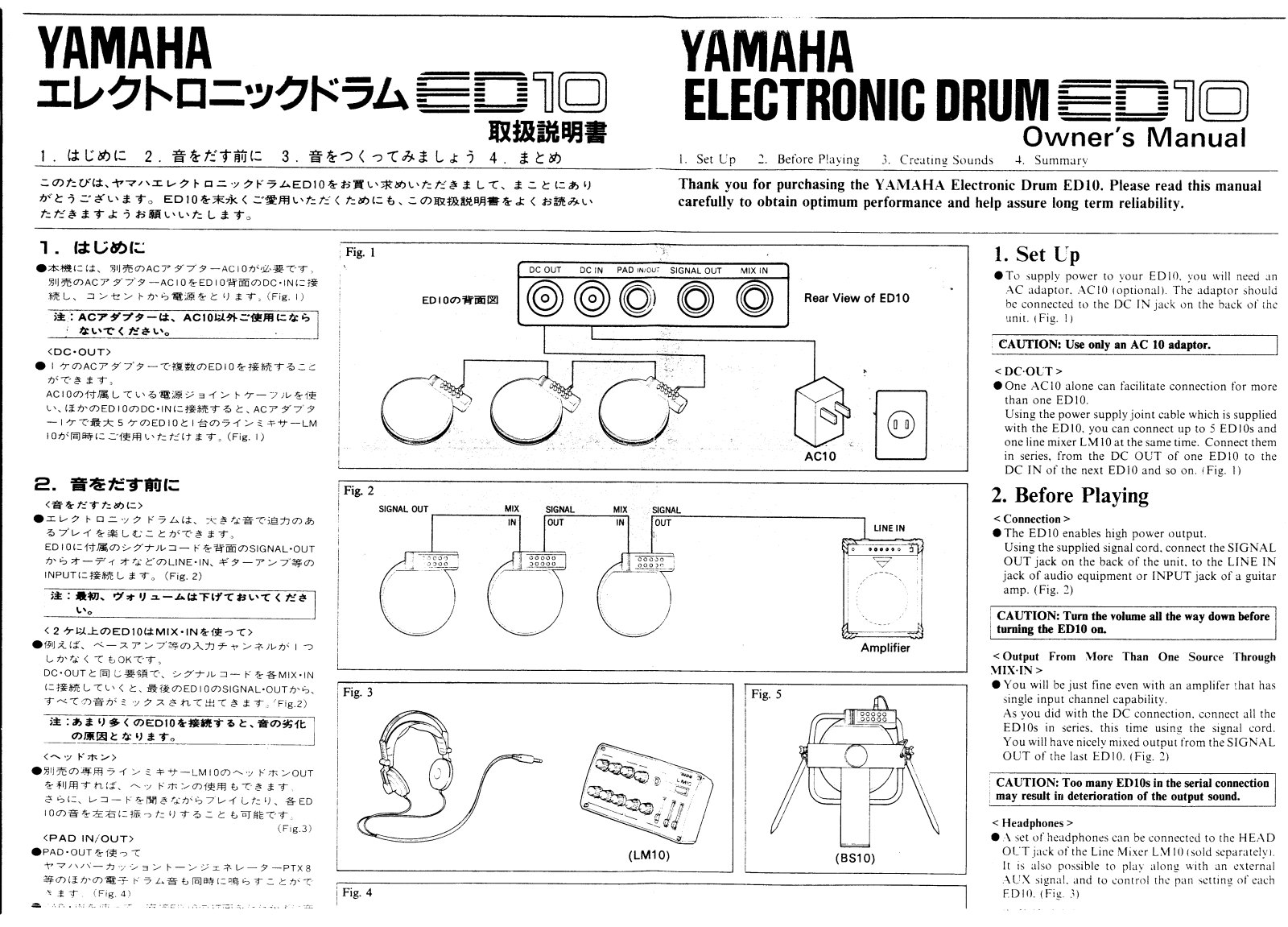 Yamaha ED10E User Manual