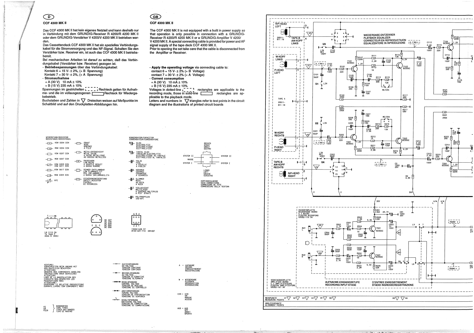 Grundig CCF-4300-Mk2 Schematic