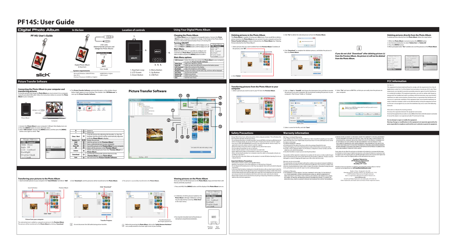 Slick PF14S User Manual