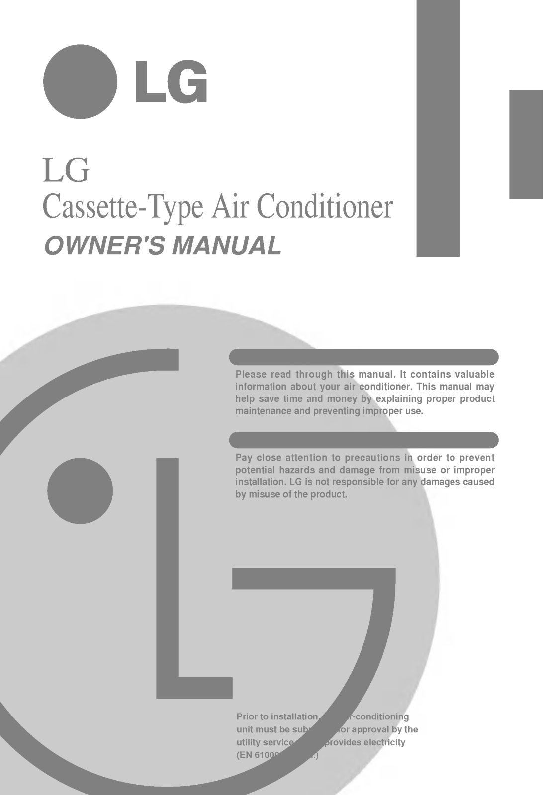LG LTND3660EA Owner’s Manual