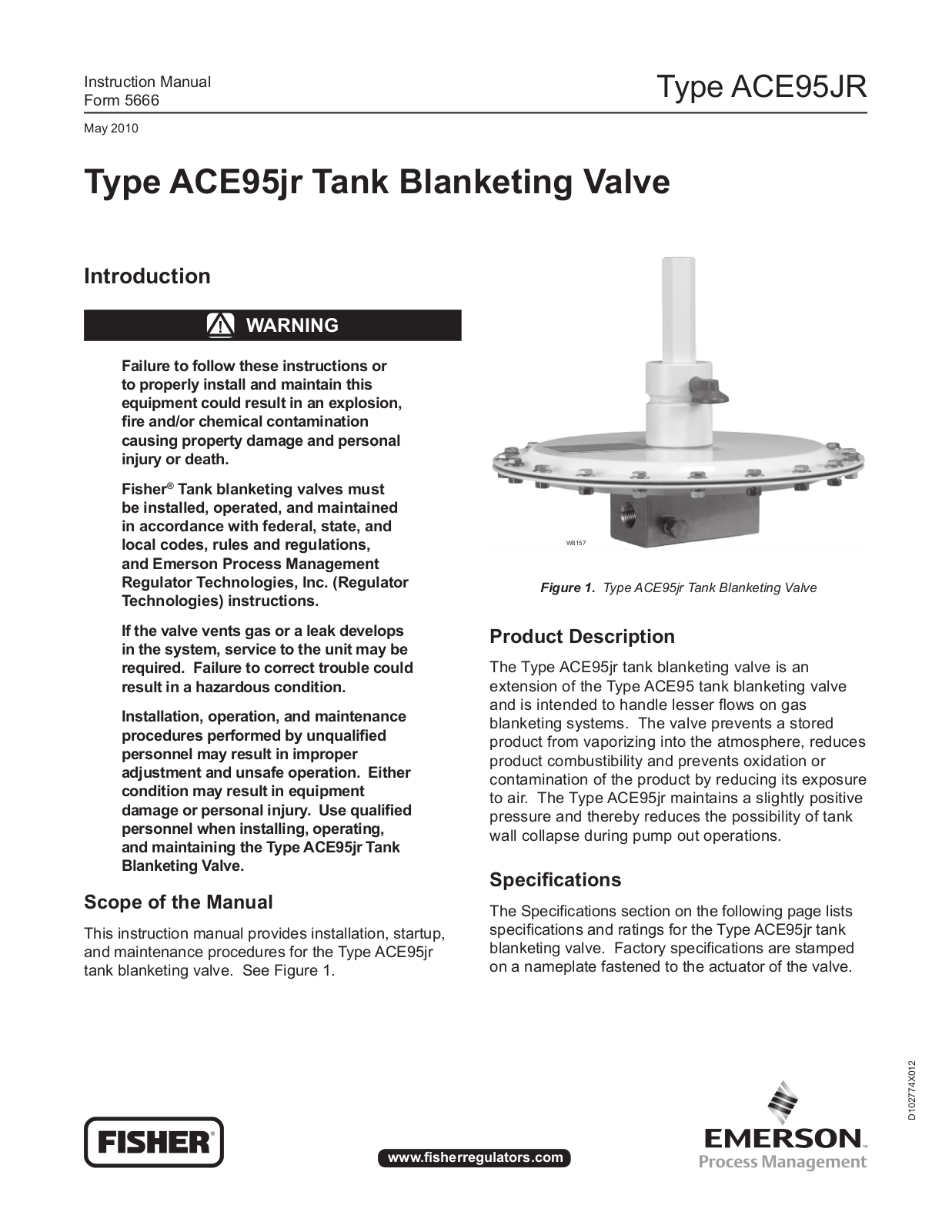 Emerson ACE95Jr Instruction Manual