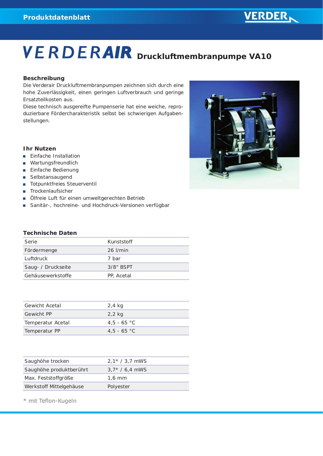 VERDER VA10 User Manual - ManualMachine.com
