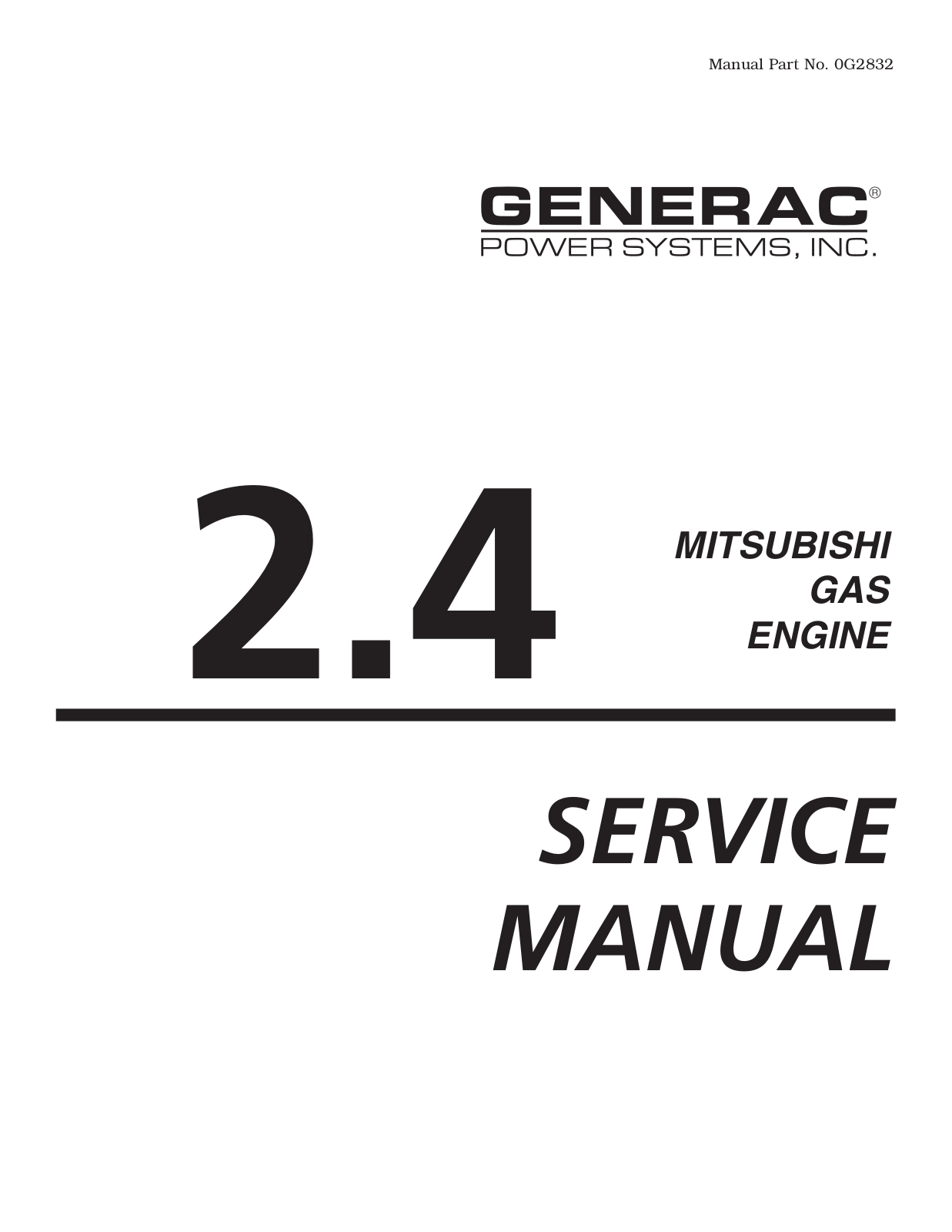 Generac 0G2832 User Manual