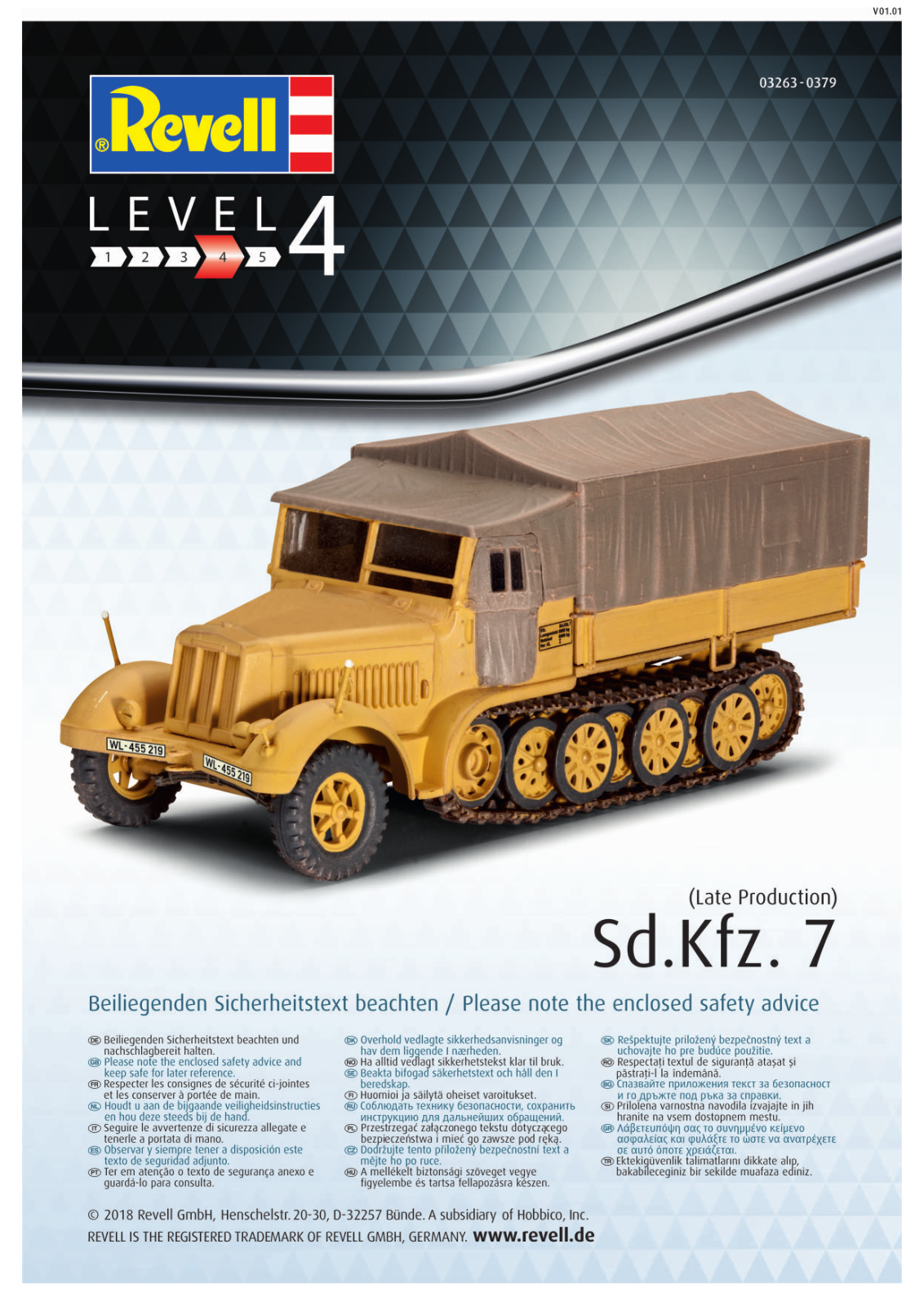 Revell Sd.Kfz. 7 User Manual