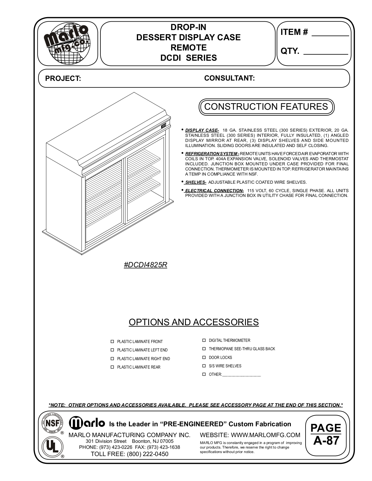 Marlo DC4825RDI User Manual