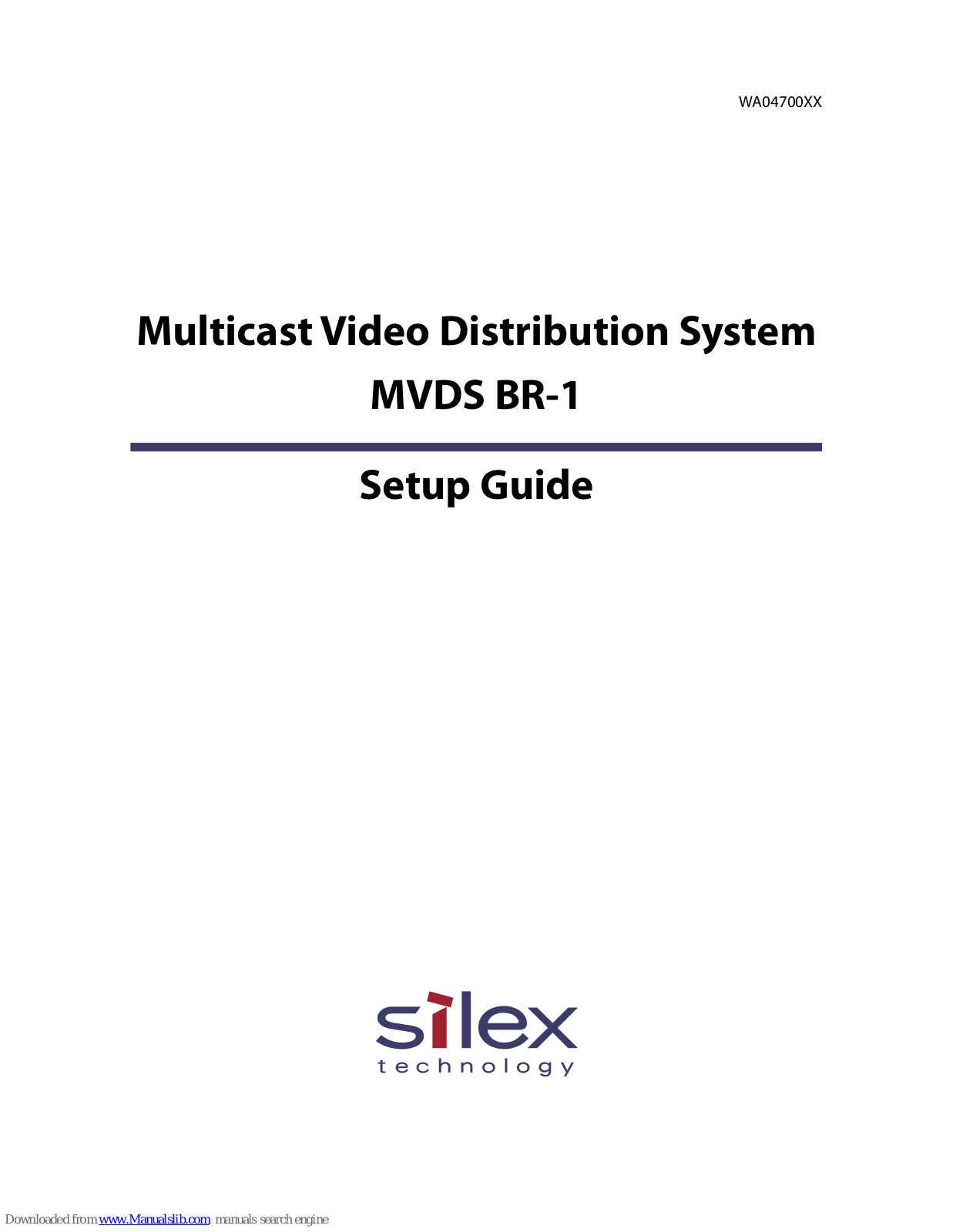 Silex technology MVDS BR-1 Setup Manual