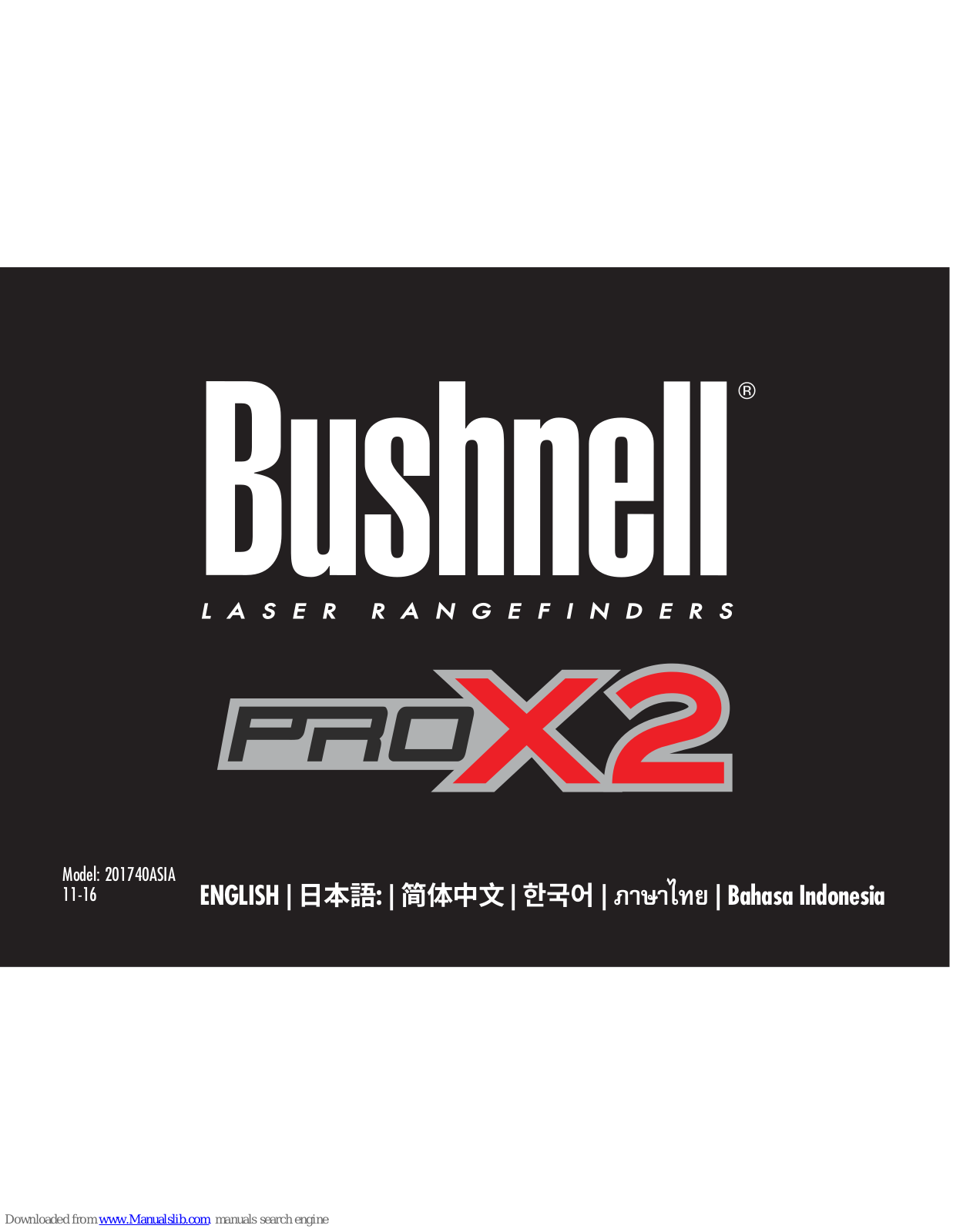 Bushnell Pro X2 User Manual