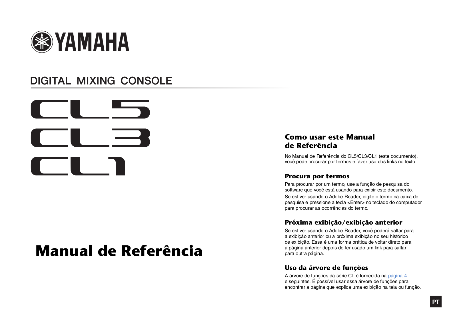 Yamaha CL5, CL3, CL1 User Manual