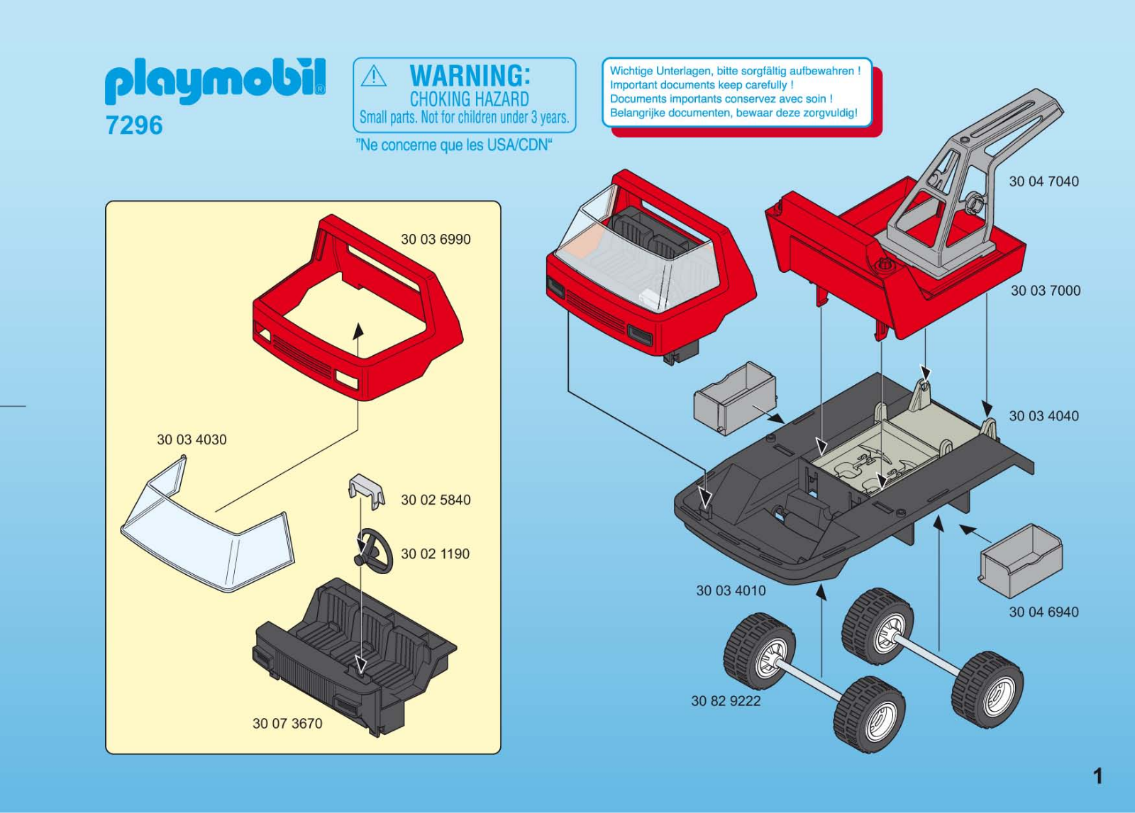 Playmobil 7296 Instructions