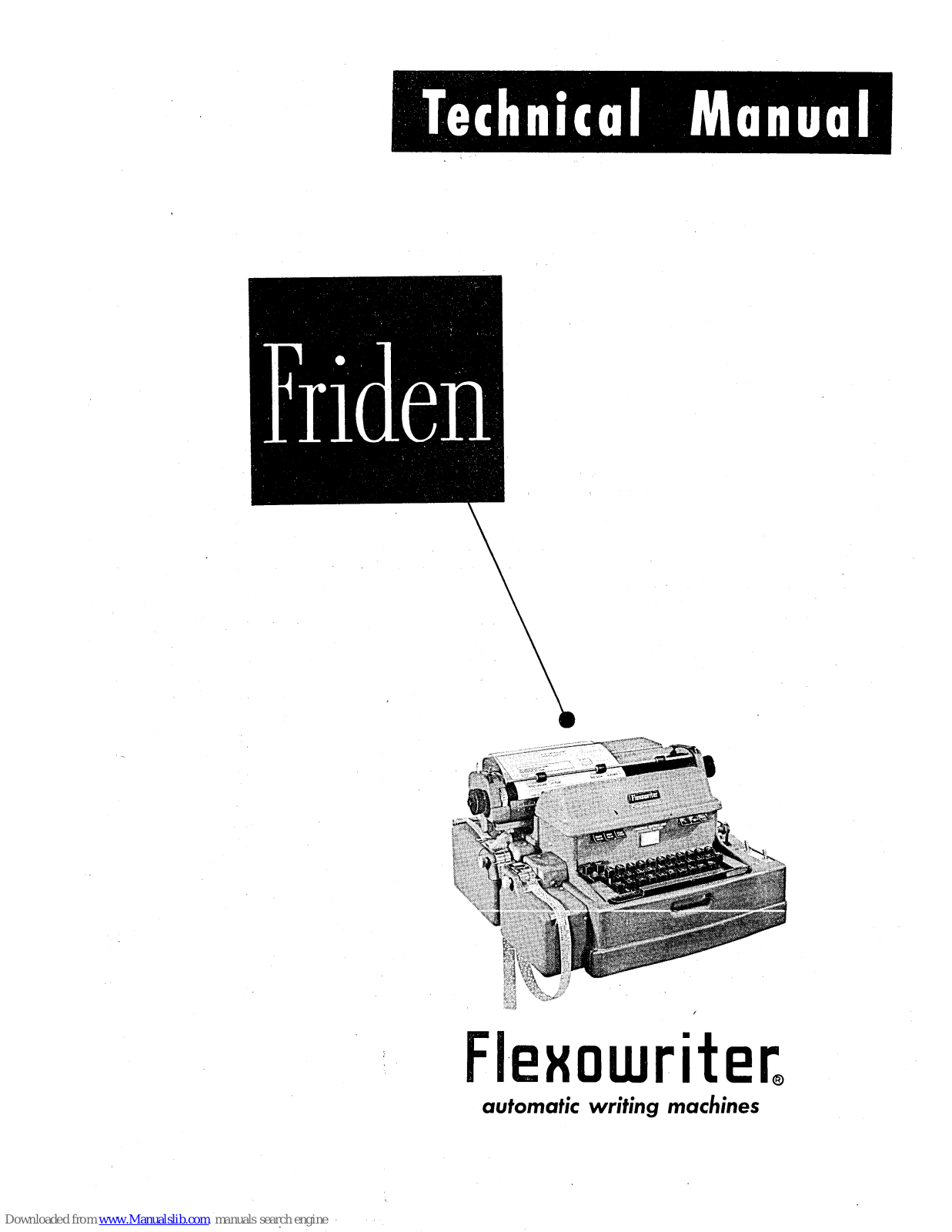 Friden Flexowriter Technical Manual - ManualMachine.com