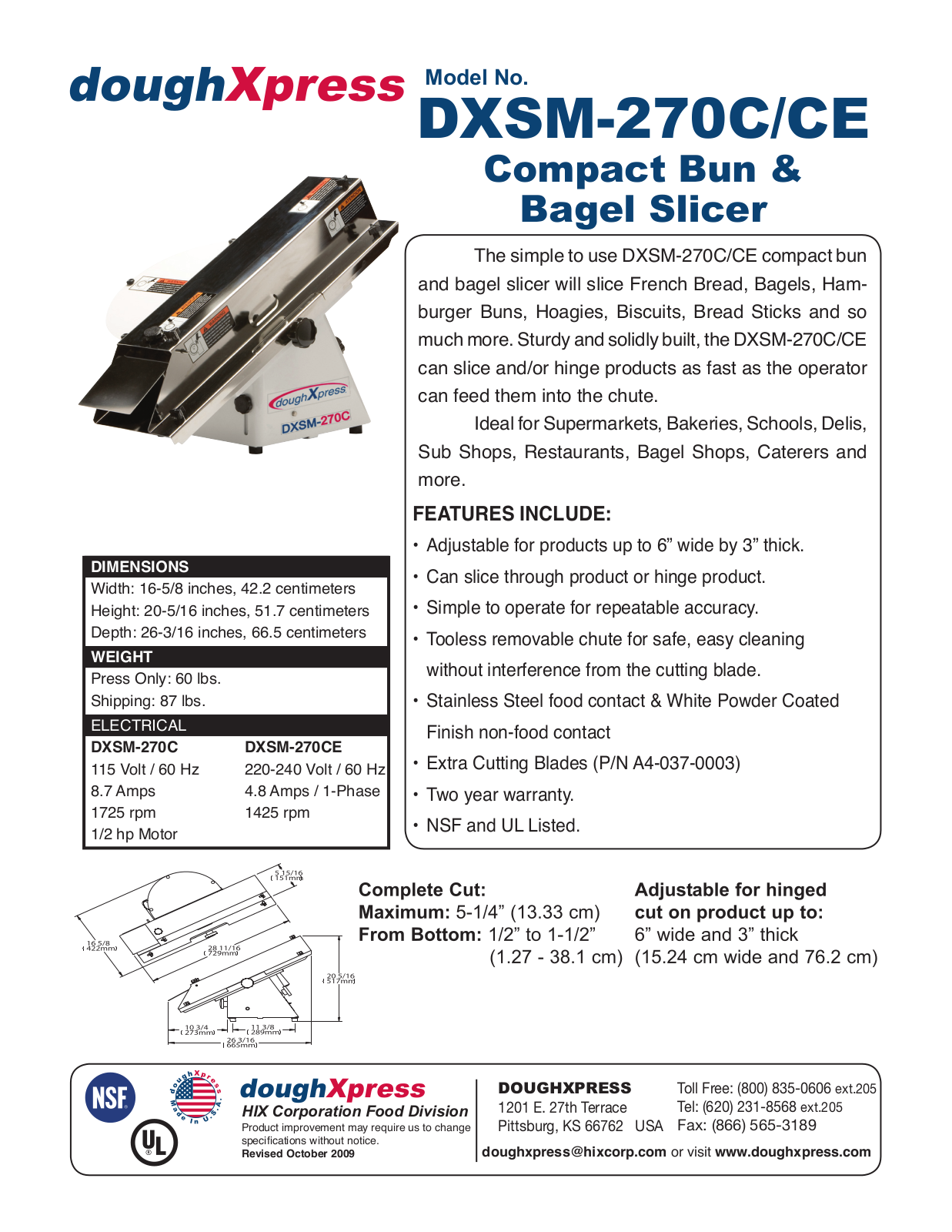 HIX DXSM-270C User Manual