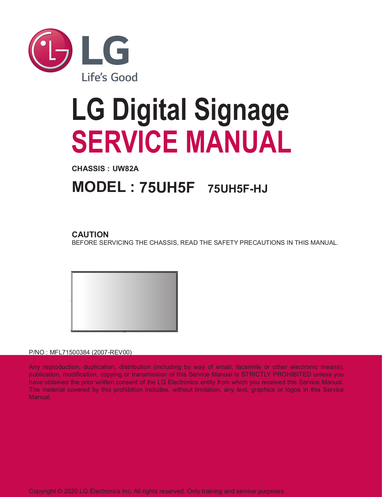 LG 75UH5F-H Owner’s Manual