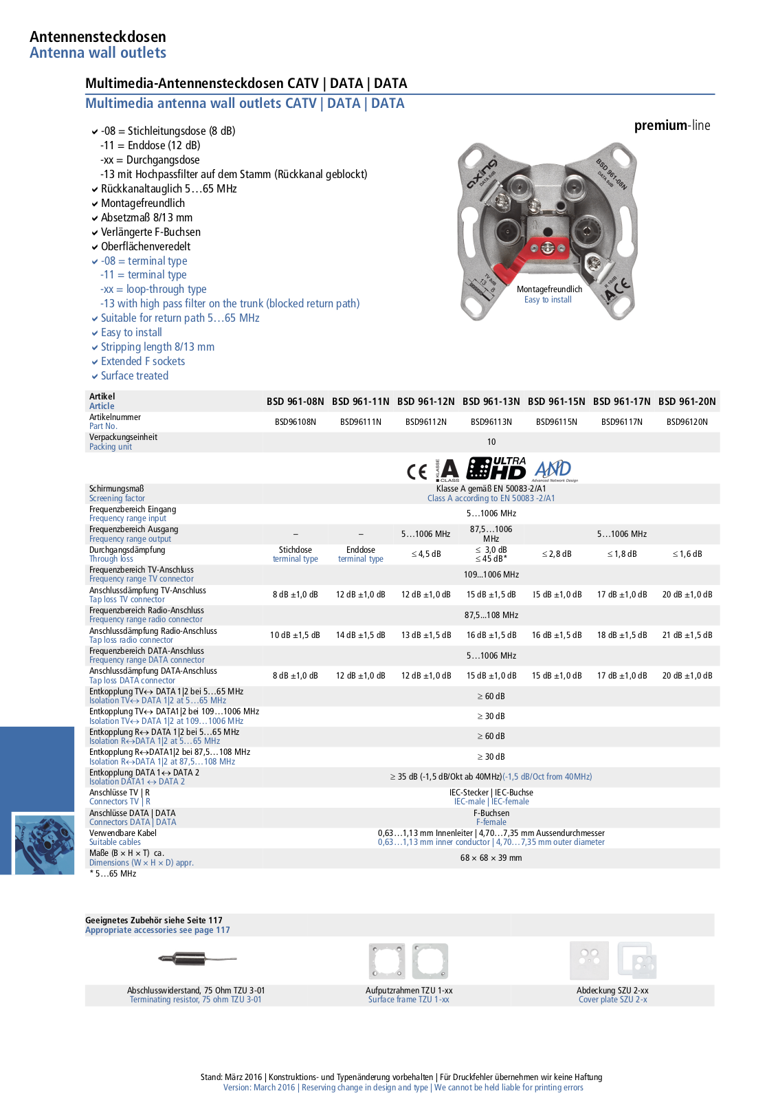 Axing BSD 961-20N User Manual