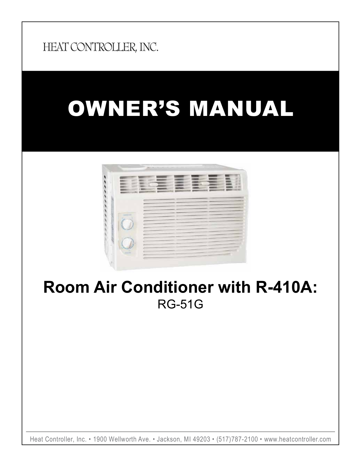 Heatcontroller RG-51G User Manual