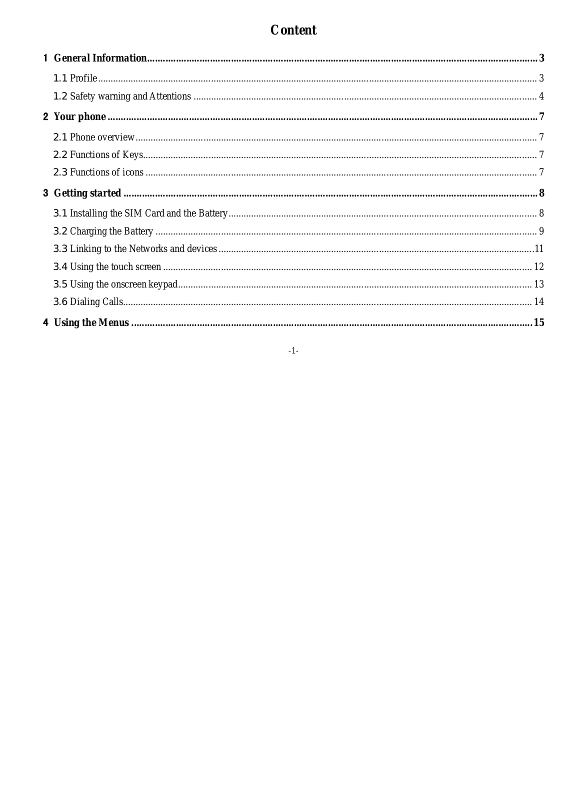 Unimax Communications V351 User Manual