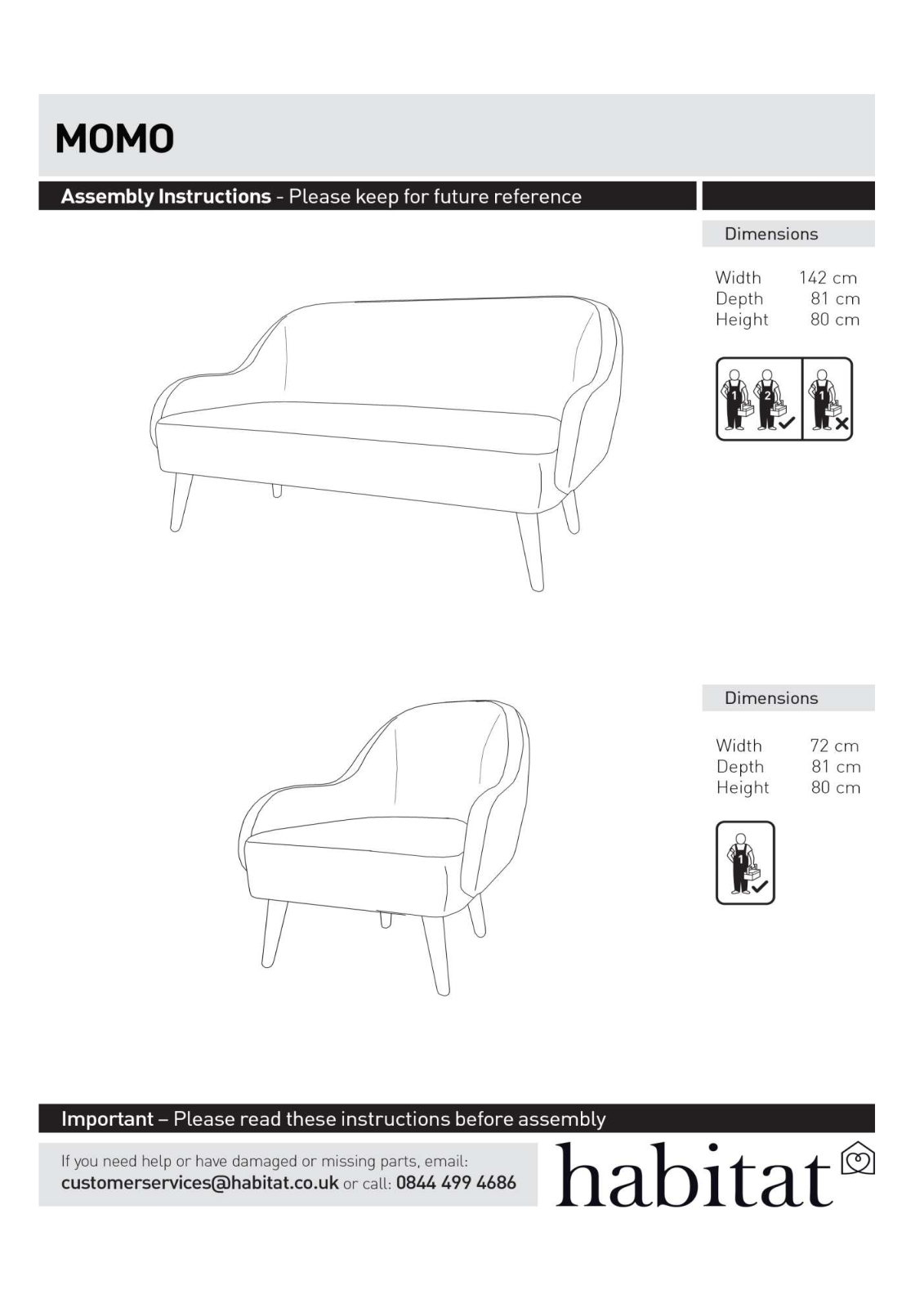 Habitat 282260 Instruction manual