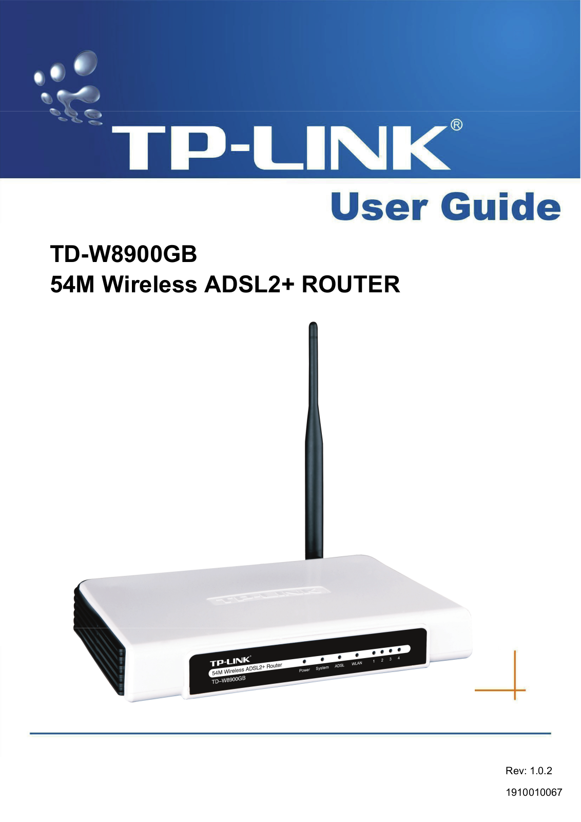 TP-Link TD-W8900GB User Manual