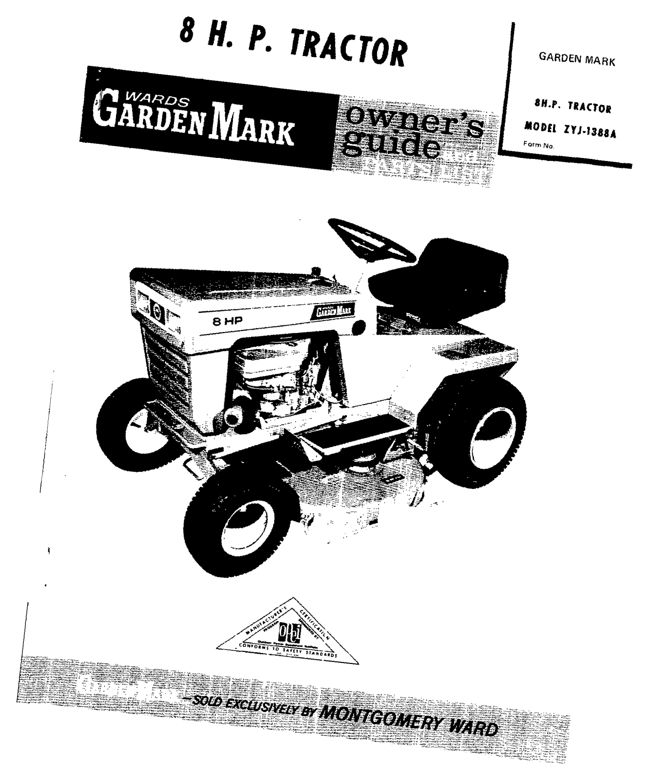 montgomery ward ZYJ1388A owners Manual