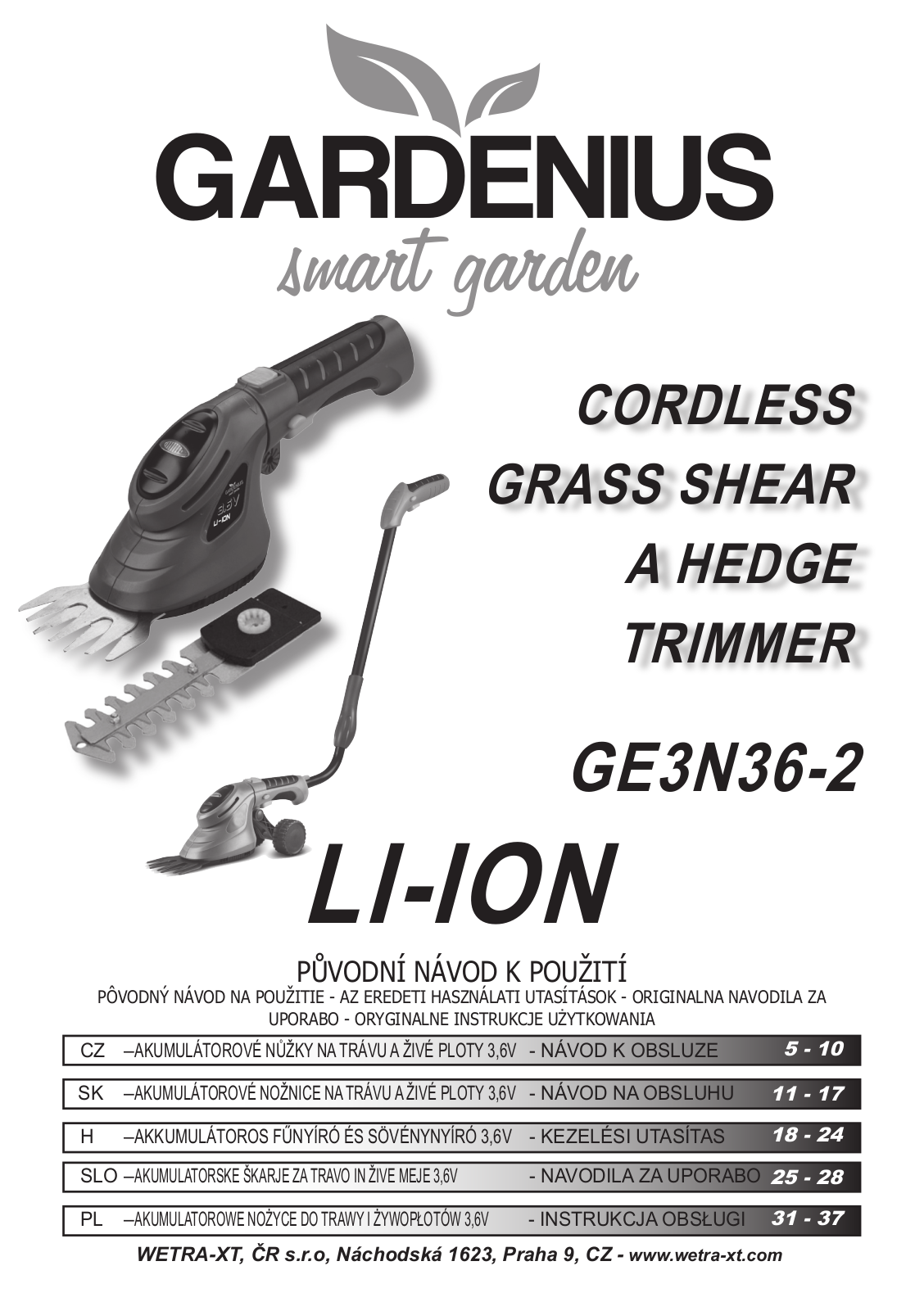 Gardenius GE3N36-2 User Manual