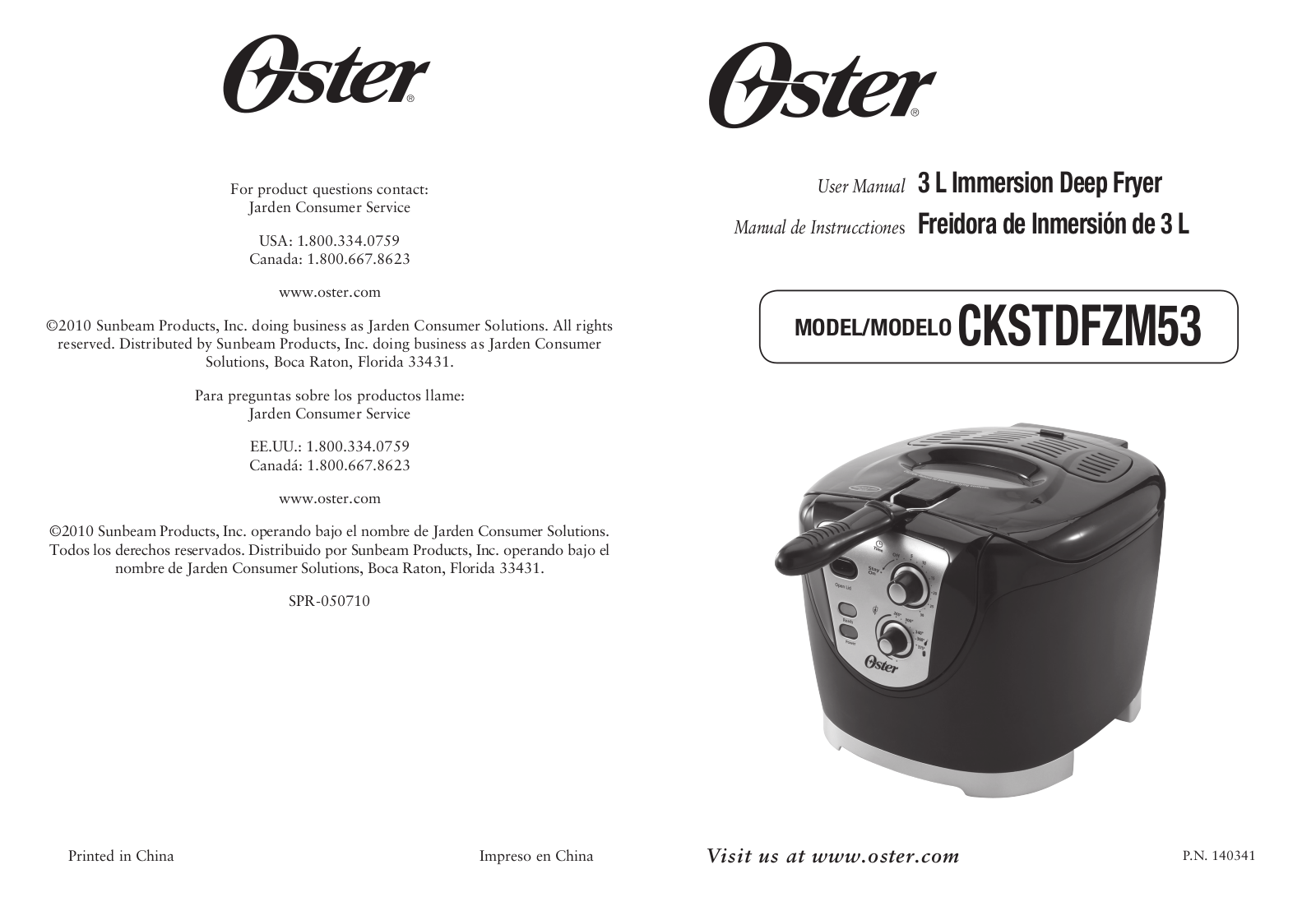 Oster CKSTDFZM53 User Manual