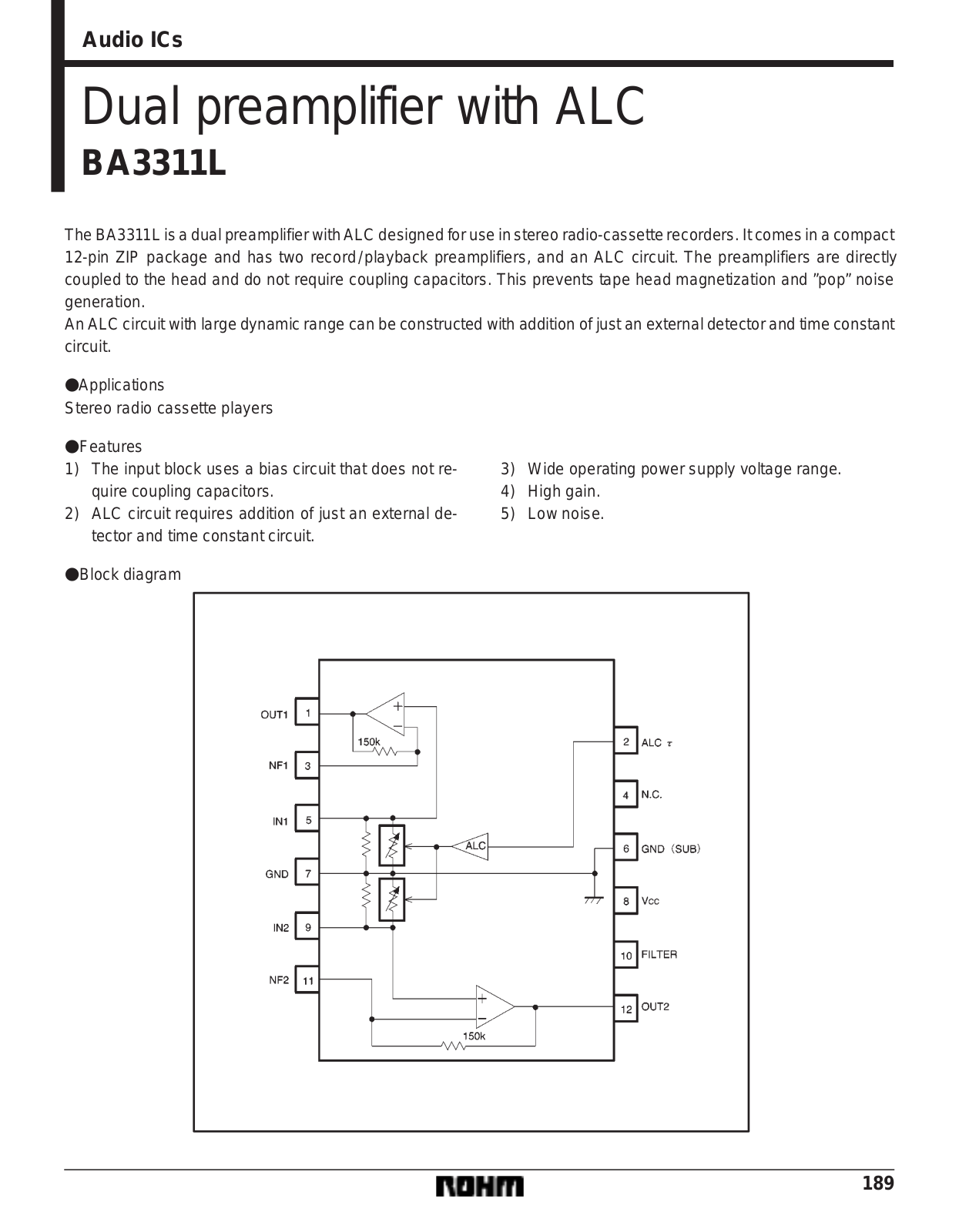 Datasheet BA3311L Datasheet (ROHM) - ManualMachine.com