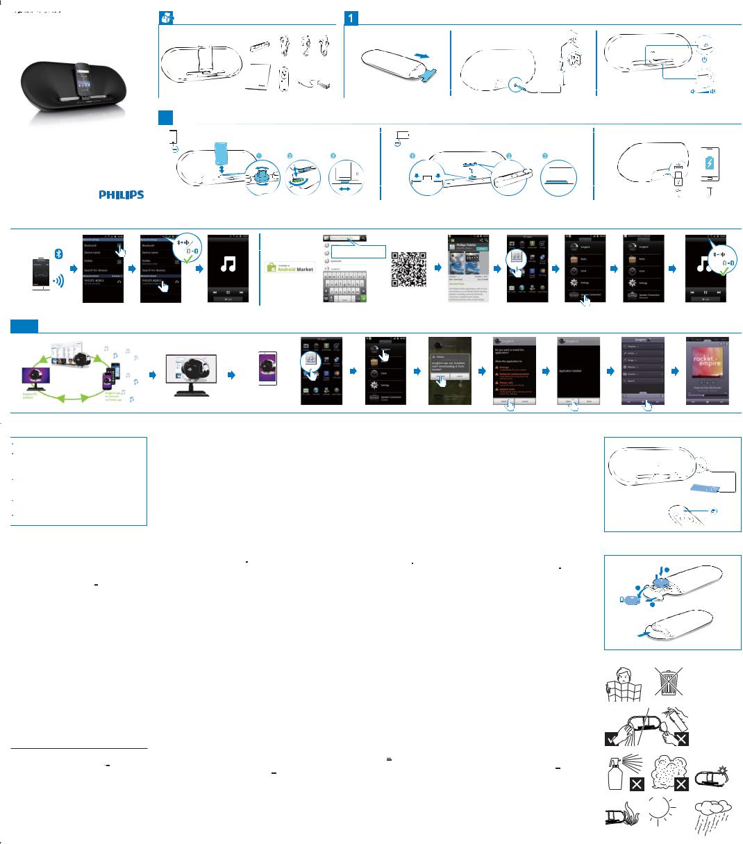 Philips AS851 Quick start guide