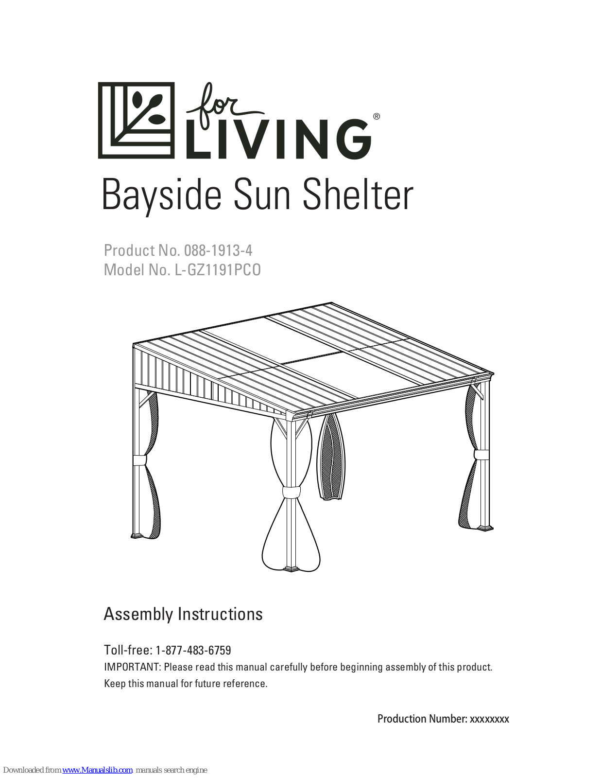 for Living L-GZ1191PCO Assembly Instructions Manual