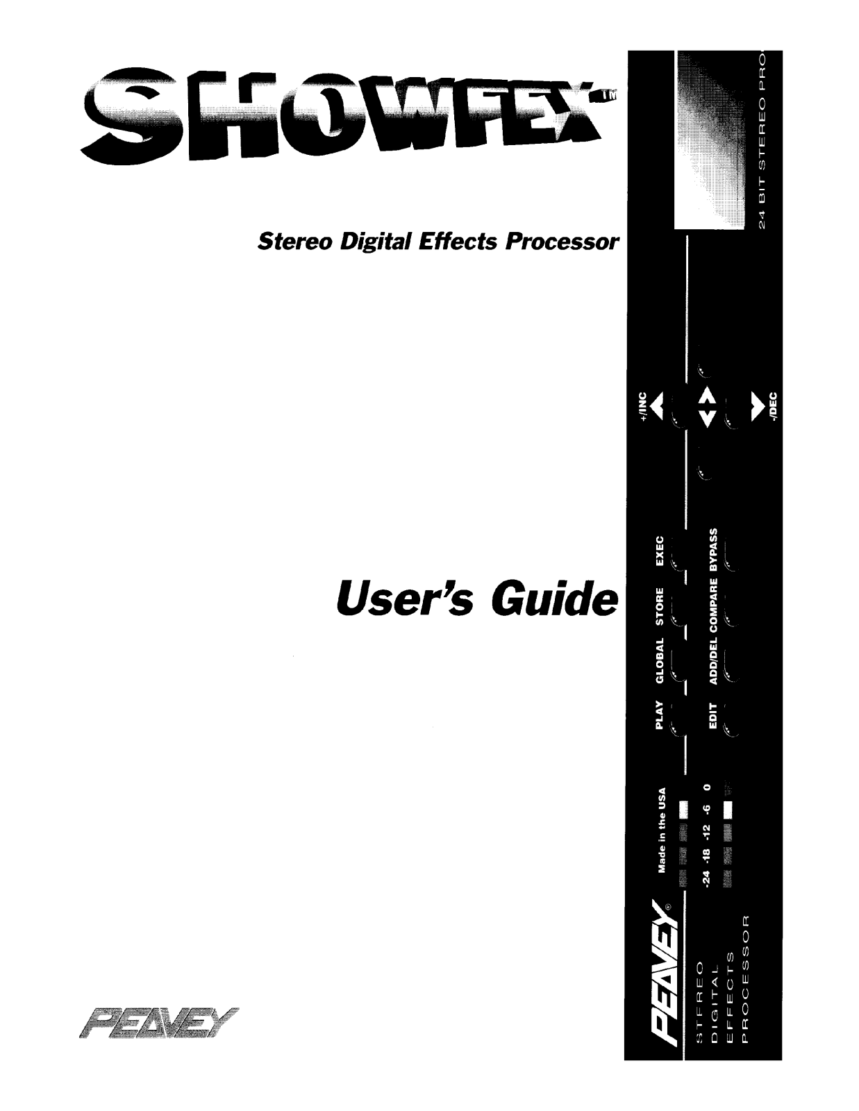 Peavey SHOWFEX User manual