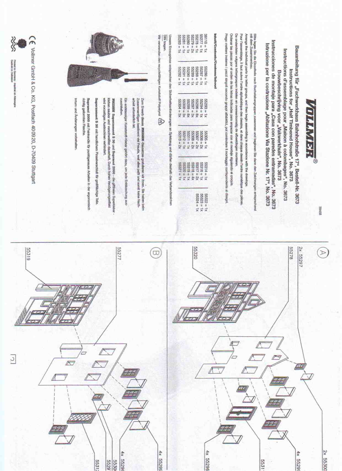 Vollmer 3673 Instructions