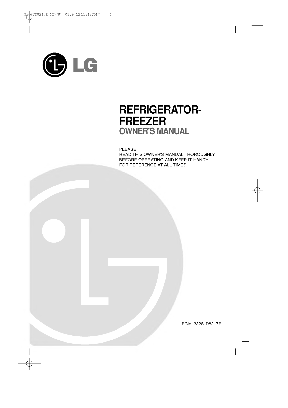 LG TR-500D User Manual