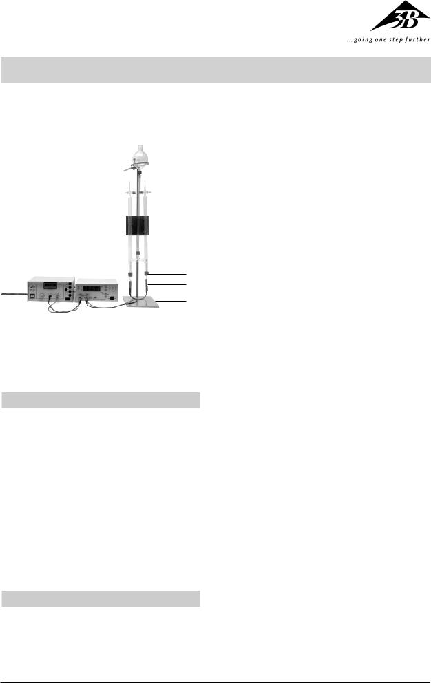 3B Scientific Hoffmann Electrolysis Apparatus User Manual
