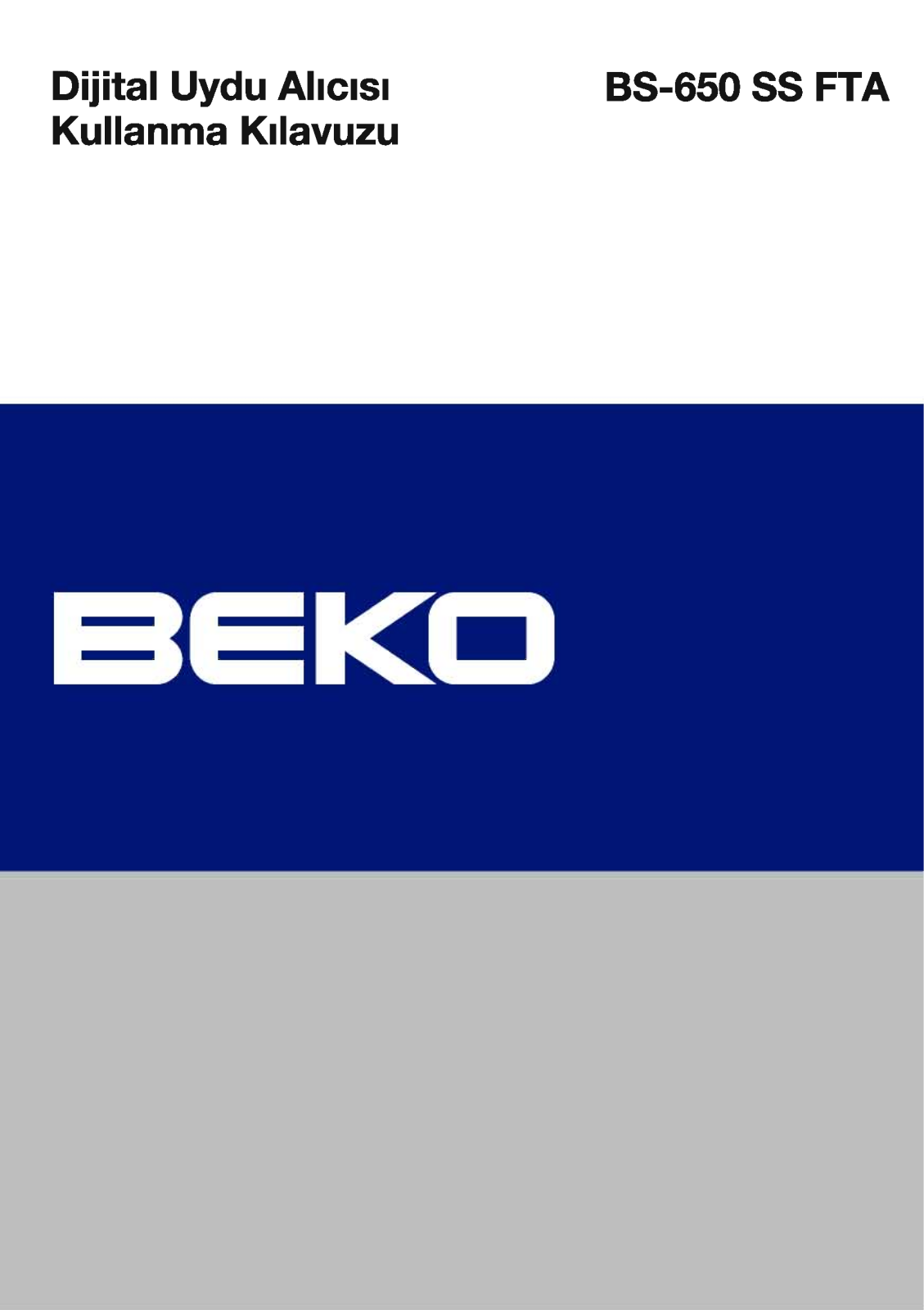 Beko BS-650 SS FTA Manual