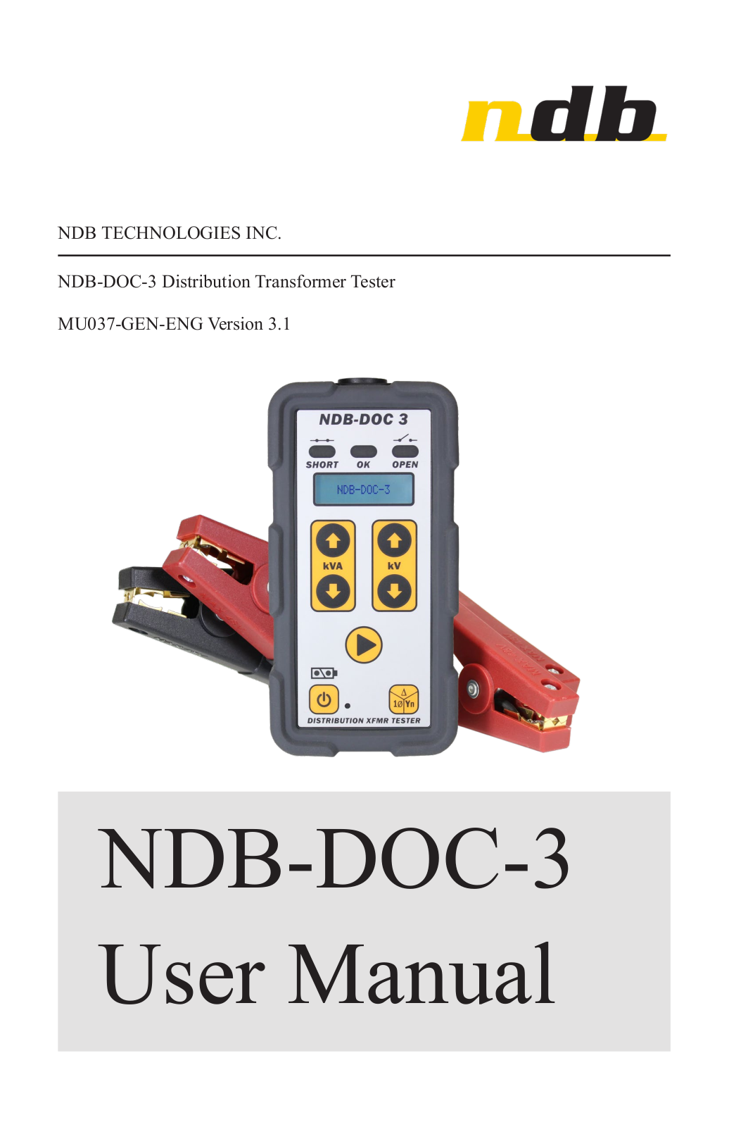NDB Technologies NDB-DOC-3 User Manual - ManualMachine.com