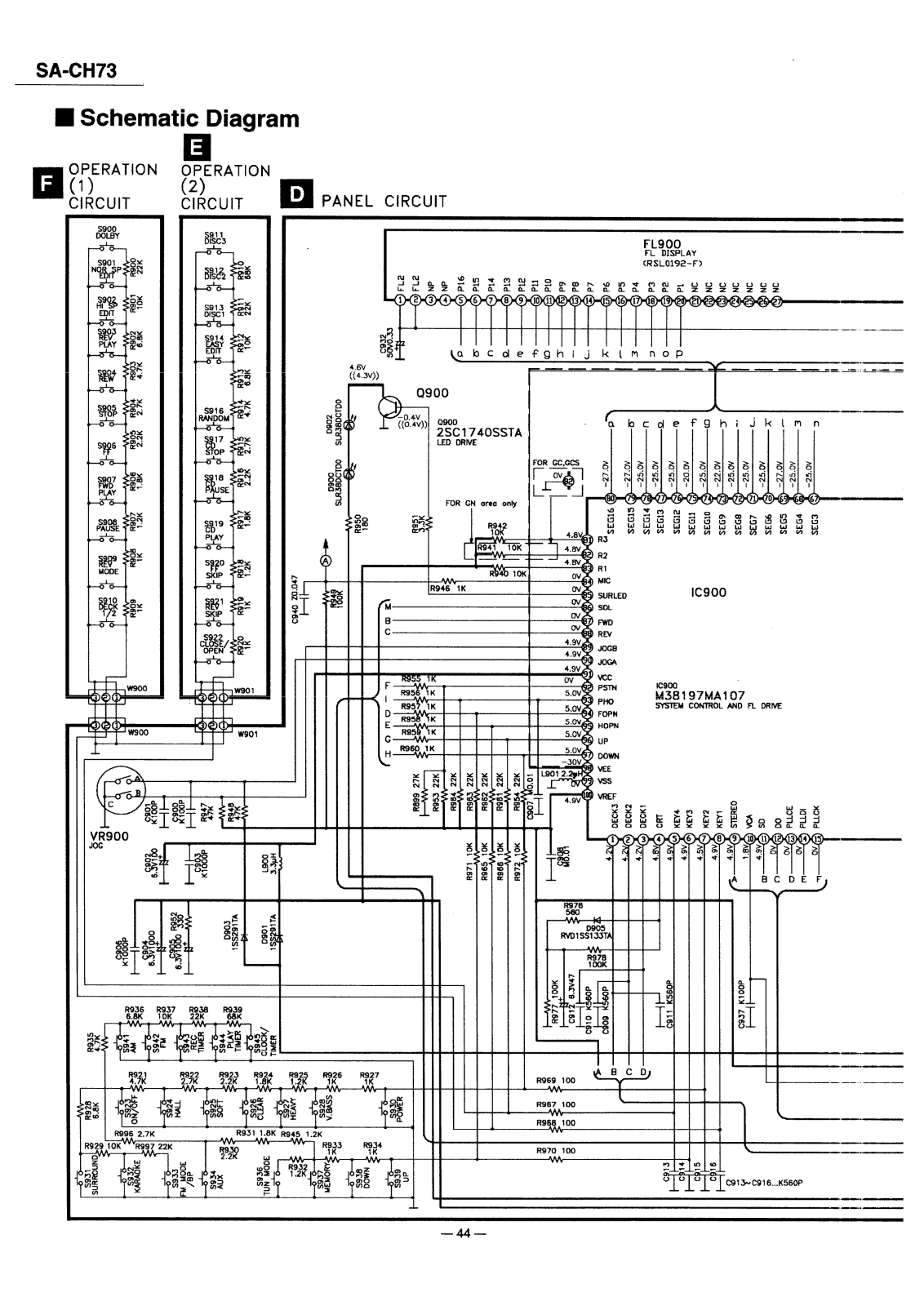 SA SA CH73 Schematic