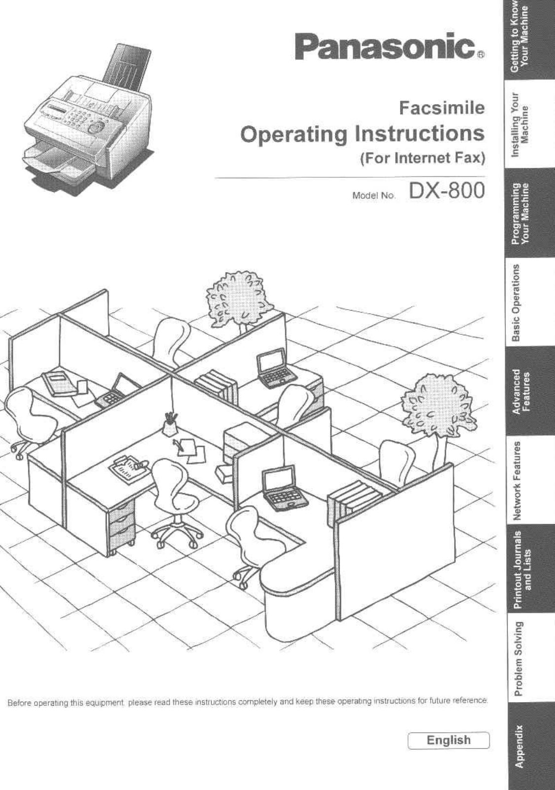 Panasonic DX-800AU User Manual